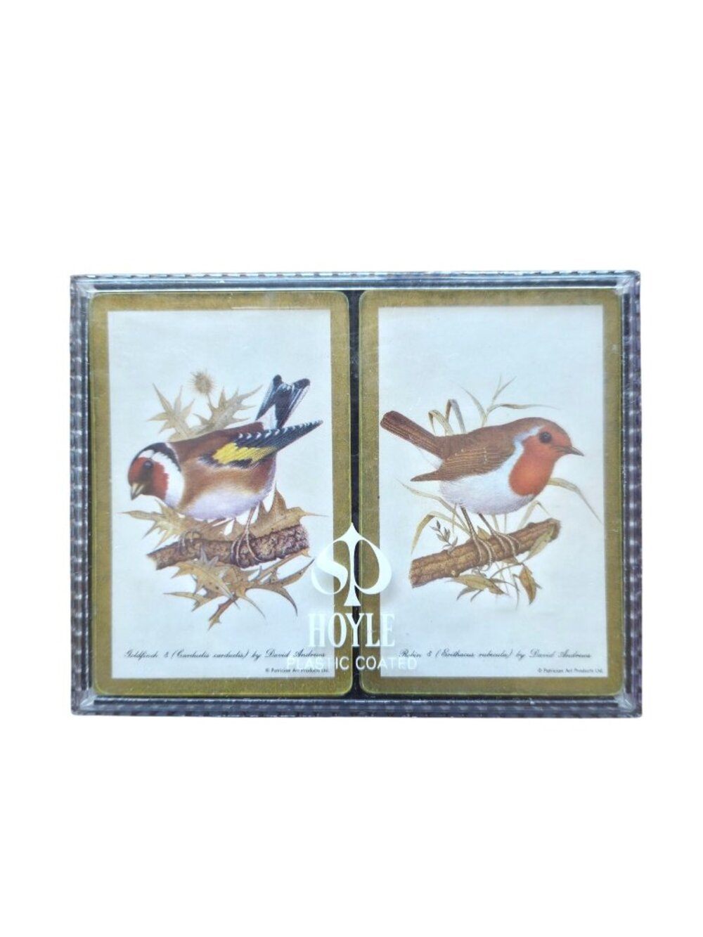 Vintage Hoyle Double Deck Playing Cards With Bird Illustrations By David Andrews